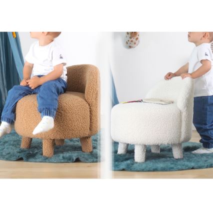 Fotoliu pentru copii PIXI, Ø 46 cm, roz