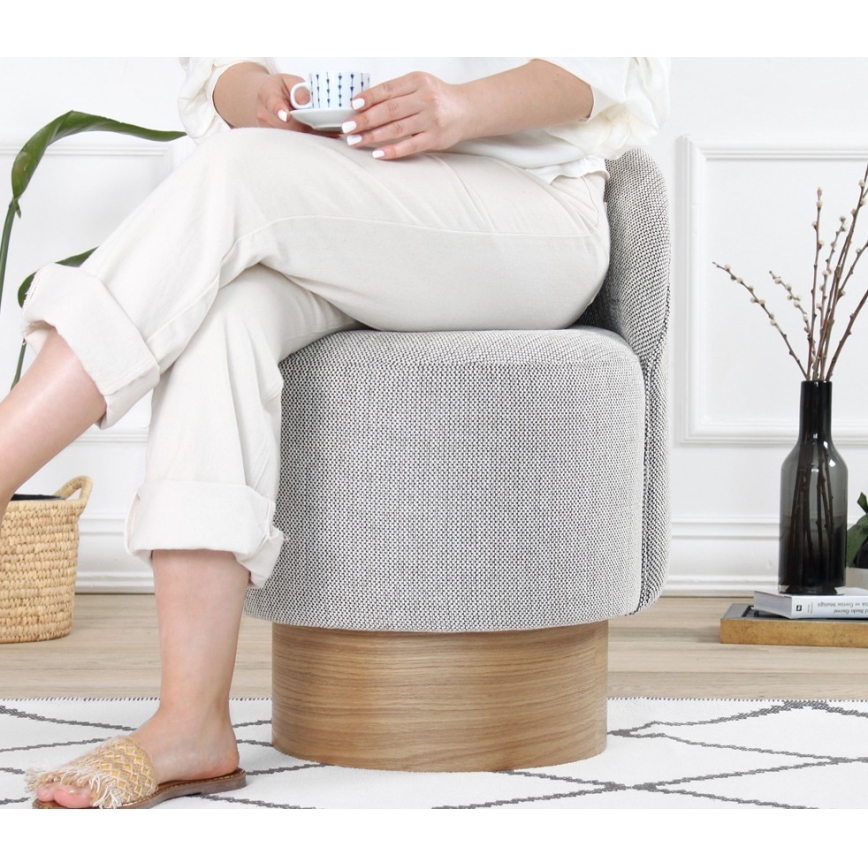 Fotoliu pentru copii RIKI, 40 x 47 cm, gri