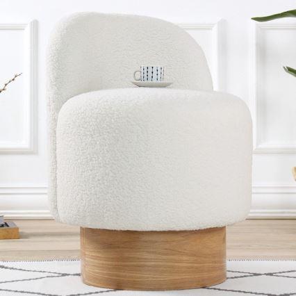 Fotoliu pentru copii RIKI 40x47 cm alb