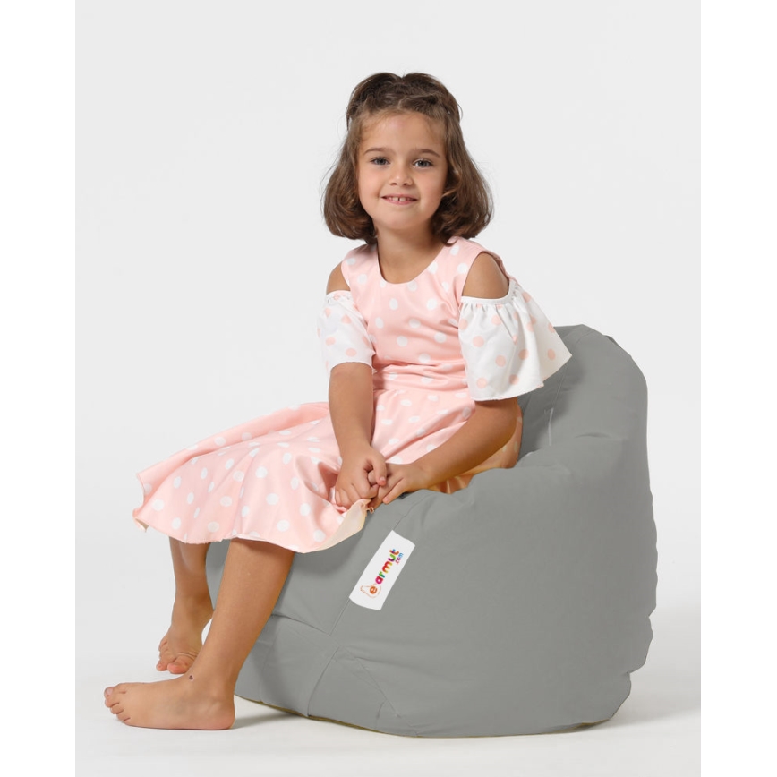 Fotoliu puf 60x60 cm gri