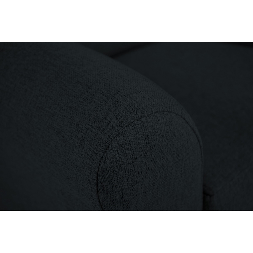 Fotoliu VIVA cu aripi, negru