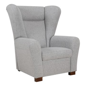 Fotoliu VIVA, gri, cu aripi