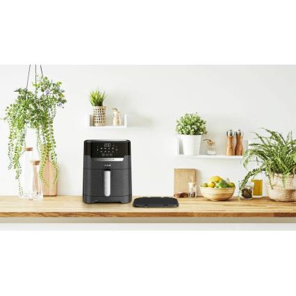 Friteuză cu aer cald 4,2 l EASY FRY&GRILL 2 în 1 1550W/230V negru Tefal