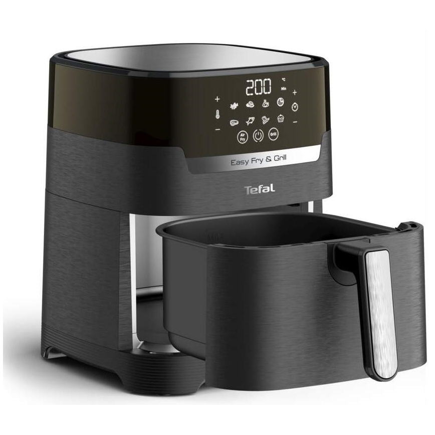 Friteuză cu aer cald 4,2 l EASY FRY&GRILL 2 în 1 1550W/230V negru Tefal