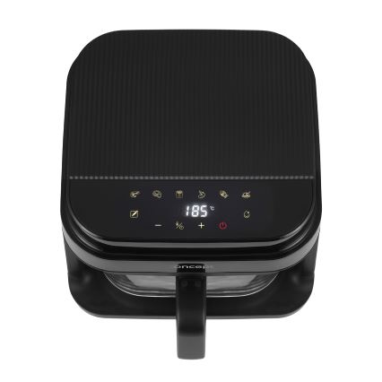 Friteuză cu aer cald Concept FR5500 GLASS & FAST 5,5 l 1200W/230V negru