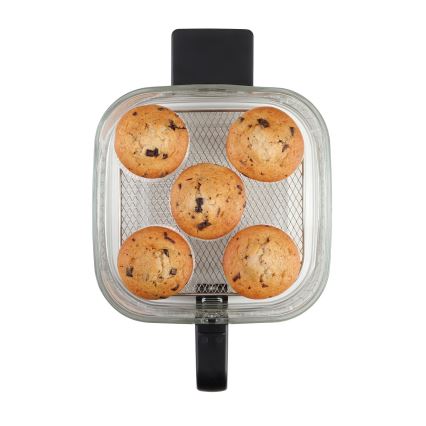 Friteuză cu aer cald Concept FR5500 GLASS & FAST 5,5 l 1200W/230V negru