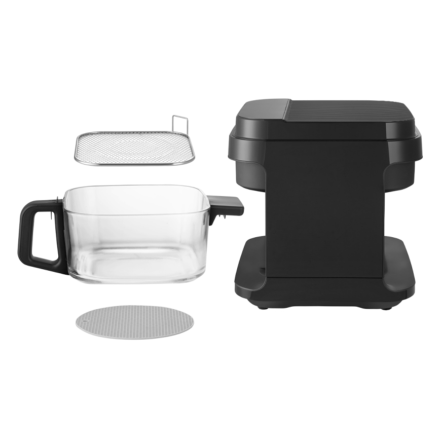 Friteuză cu aer cald Concept FR5500 GLASS & FAST 5,5 l 1200W/230V negru