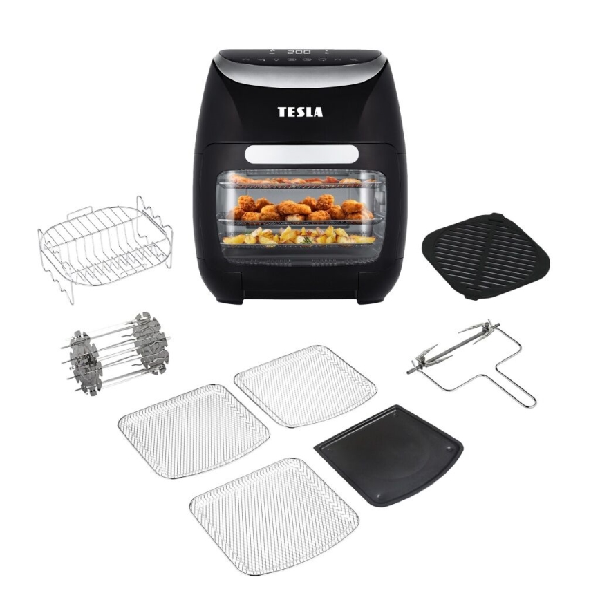 Friteuză cu aer cald digitală multifuncțională TESLA Electronics AirCook 11 l 2000W/230V