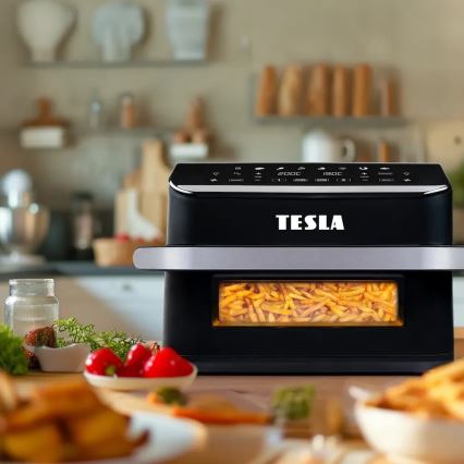 Friteuză cu aer cald dublă digitală multifuncțională TESLA Electronics AirCook 10 l 2400W/230V