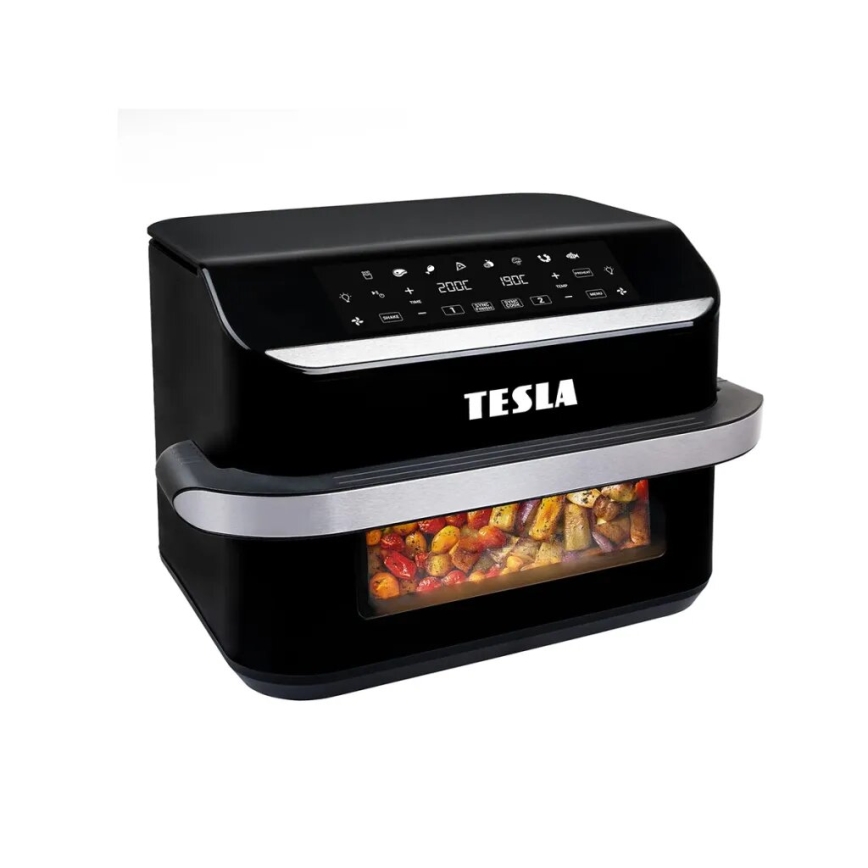 Friteuză cu aer cald dublă digitală multifuncțională TESLA Electronics AirCook 10 l 2400W/230V