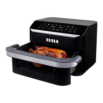 Friteuză cu aer cald dublă digitală multifuncțională TESLA Electronics AirCook 10 l 2400W/230V