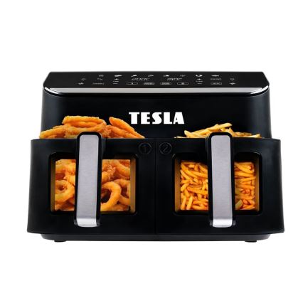Friteuză cu aer cald dublă digitală multifuncțională TESLA Electronics AirCook 9 l 2400W/230V