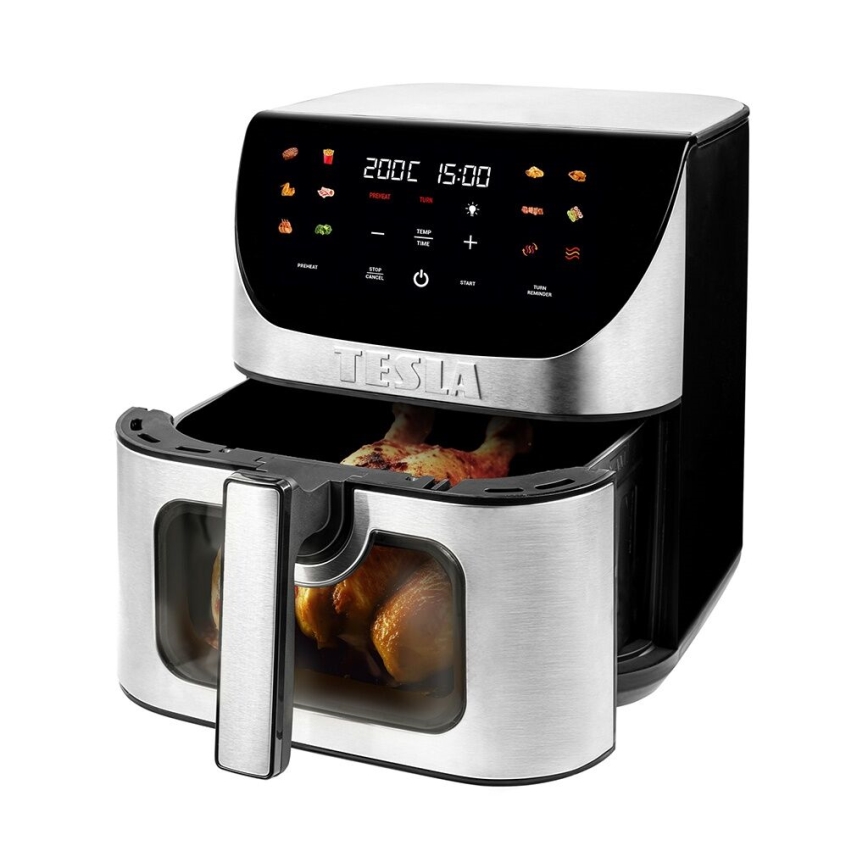 Friteuză cu aer cald digitală multifuncțională inteligentă TESLA Electronics AirCook 9 l 1700W/230V Wi-Fi