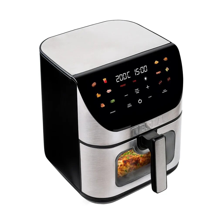Friteuză cu aer cald digitală multifuncțională inteligentă TESLA Electronics AirCook 9 l 1700W/230V Wi-Fi