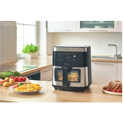 Friteuză cu aer cald Sencor 9 l 1700W/230V negru/crom mat