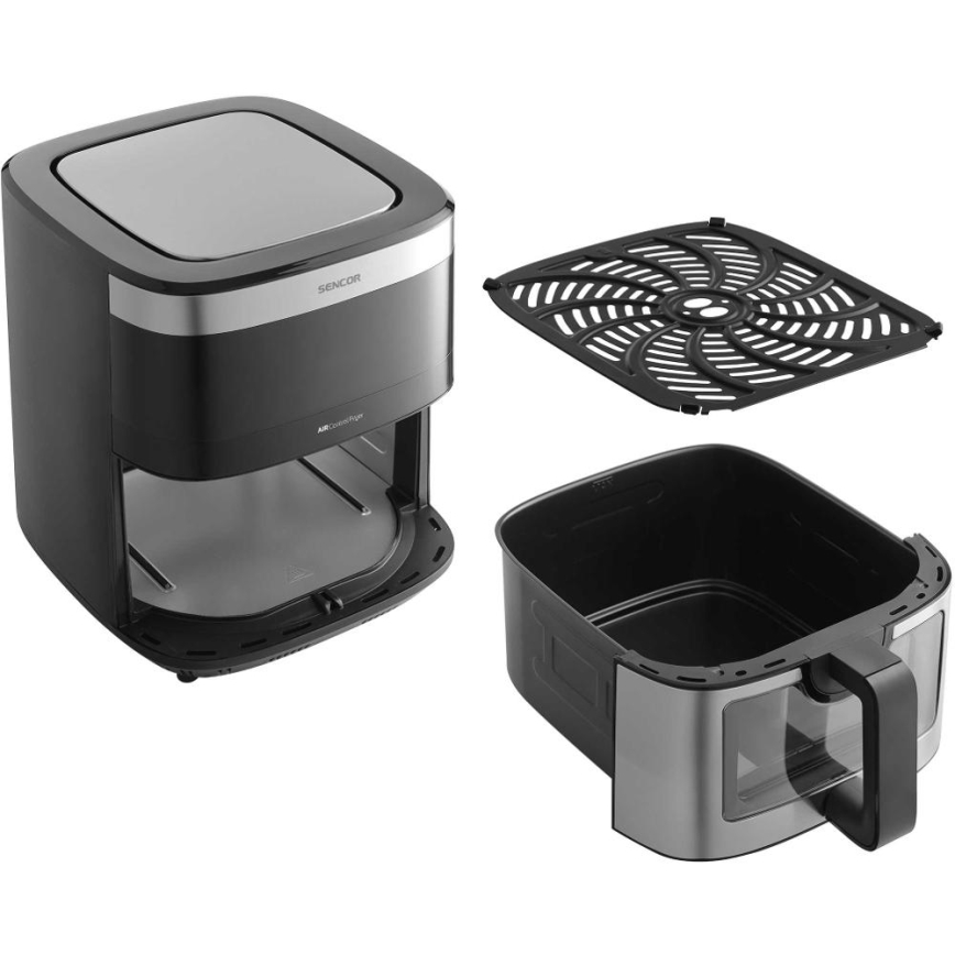 Friteuză cu aer cald Sencor 9 l 1700W/230V negru/crom mat