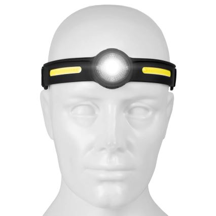 Lanternă frontală reîncărcabilă cu LED și reglare a intensității, lumină roșie, LED/5V, IPX4, 550 lm, 600 mAh