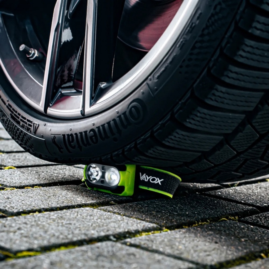 Lanternă frontală LED reîncărcabilă, reglabilă, cu senzor și lumină LED roșie 10W/5V/3xAAA IP44 600 lm 1200 mAh