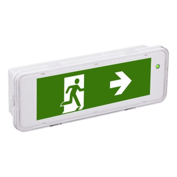 Fulgur s-24495 - Lampă de urgență LED MIRROR, 1W, 230V, 1300 mAh, IP65