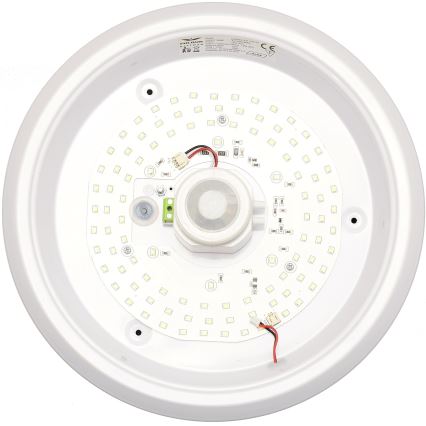 Fulgur s-39670 - Corp de iluminat de urgență LED cu senzor de mișcare și senzor crepuscular DARINA LED/16W/230V Ø 29 cm