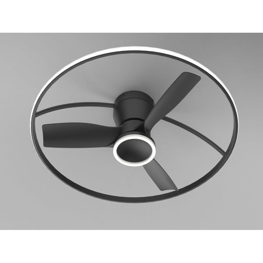 Fulgur s-43047 - Ventilator de tavan LED dimabil THORA LED/50W/230V 2700-5000K negru + telecomandă