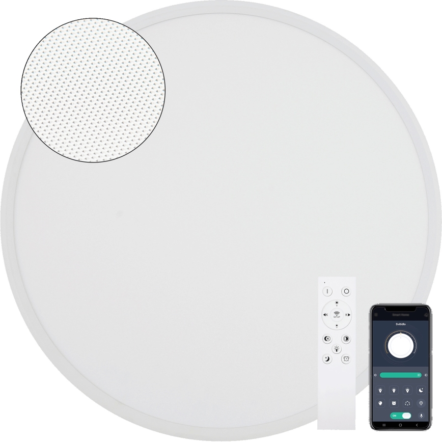 Fulgur s-43056 - Plafonieră LED dimmabilă NOMY LED/40W/230V 3000-6500K Ø 50 cm UGR19 IP40 Wi-Fi alb + telecomandă