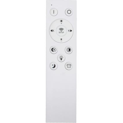 Fulgur s-43057 - Plafonieră LED dimabilă NOMY, 40W, 230V, 3000-6500K, Ø 50 cm, UGR19, IP40, Wi-Fi, neagră + telecomandă