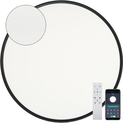 Fulgur s-43059 - Plafonieră LED reglabilă NOMY LED/50W/230V 3000-6500K diam. 60 cm UGR19 IP40 Wi-Fi neagră + telecomandă