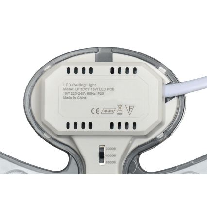 Fulgur s-43089 - Modul magnetic LED/18W/230V, 3000/4000/6500K, Ø 23,1 cm