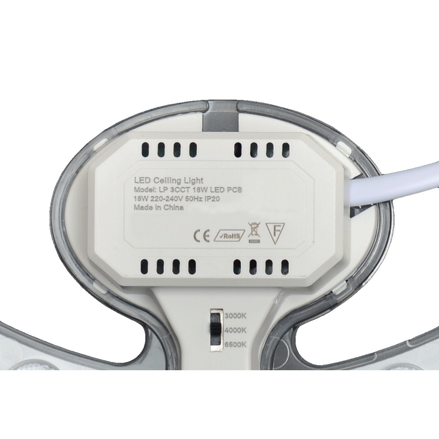 Fulgur s-43089 - Modul magnetic LED/18W/230V, 3000/4000/6500K, Ø 23,1 cm