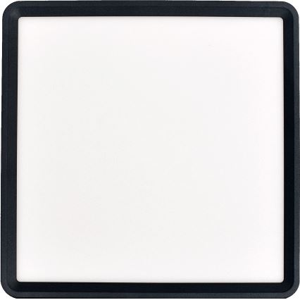 Fulgur s-43101 - Plafonieră LED NOMY, 24W/230V, 3000/4000/6500K, IP40, 30x30 cm, neagră