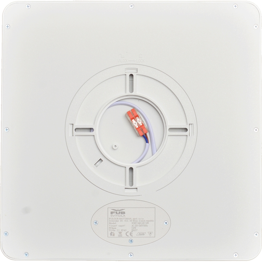 Fulgur s-43102 - Plafonieră LED NOMY LED/24W/230V 3000/4000/6500K IP40 30x30 cm albă