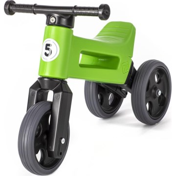 Funny Wheels - Bicicletă fără pedale 2 în 1 RIDER SPORT verde/negru