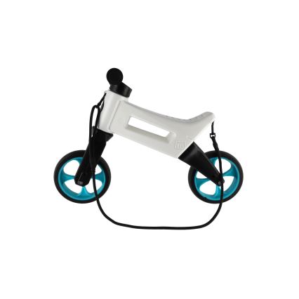 Funny Wheels - Bicicletă fără pedale 2 în 1 RIDER SUPER SPORT alb/negru/albastru