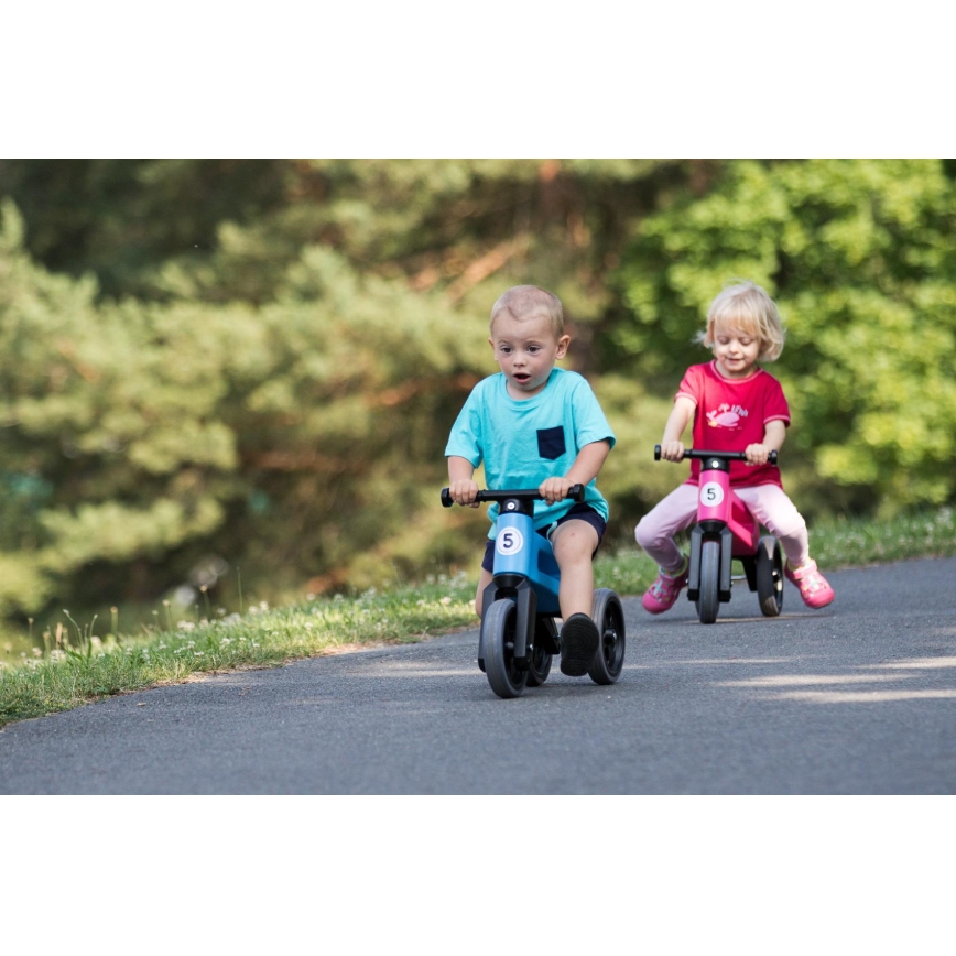 Funny Wheels - Bicicletă fără pedale 2în1 RIDER SPORT, albastru/negru