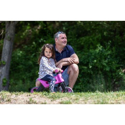 Funny Wheels RIDER SUPER SPORT - Bicicletă fără pedale 2 în 1, roz/negru