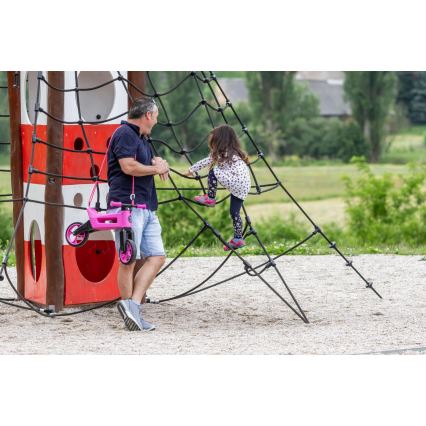 Funny Wheels RIDER SUPER SPORT - Bicicletă fără pedale 2 în 1, roz/negru