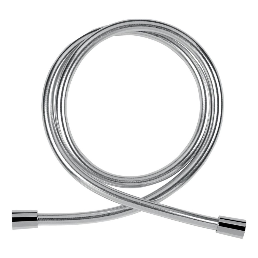 Furtun de duș din plastic Novaservis 150 cm crom lucios