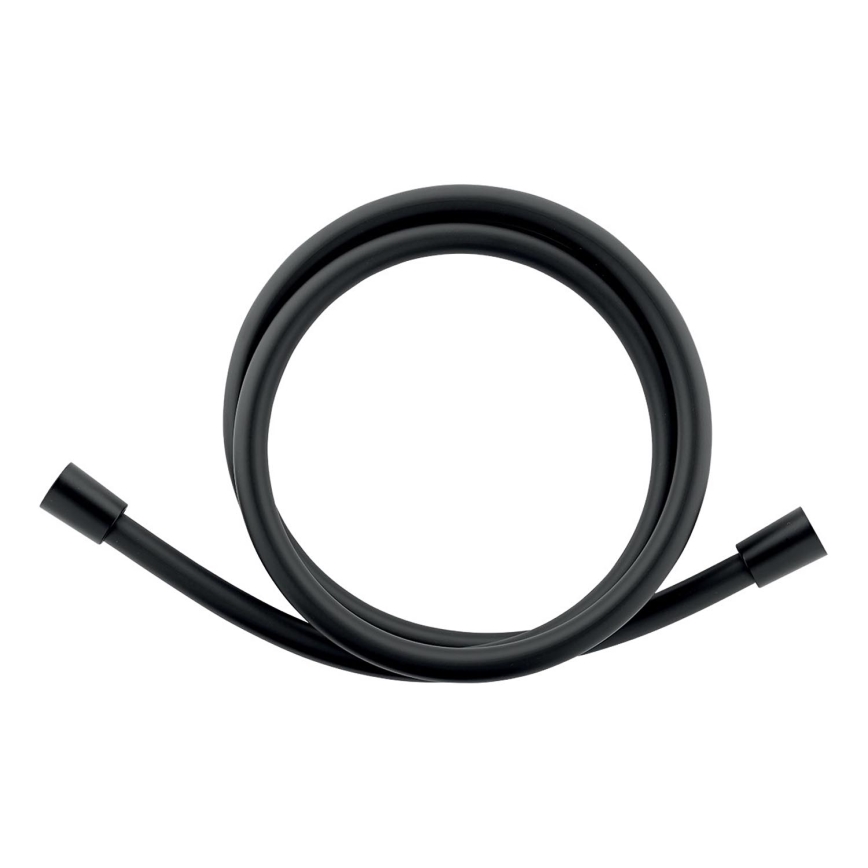 Furtun de duș din plastic Novaservis 150 cm negru mat