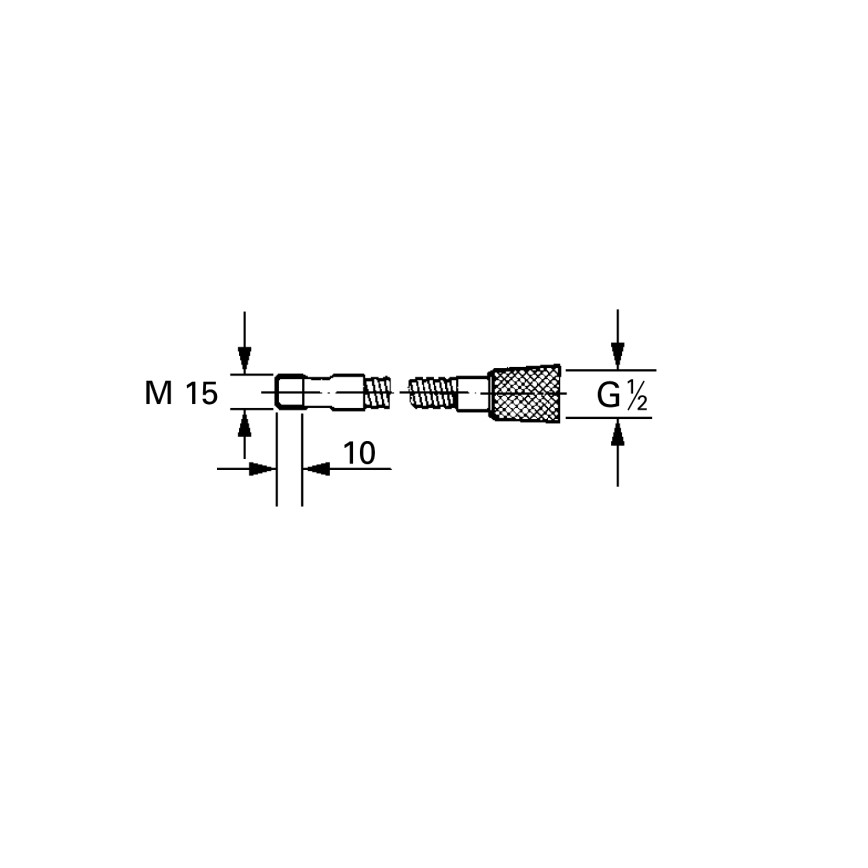 Furtun de duș GROHE 46092000, 1500 mm, crom lucios