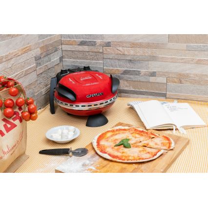 G3Ferrari G1000602 - Cuptor pentru pizza DELIZIA 1200W/230V roșu
