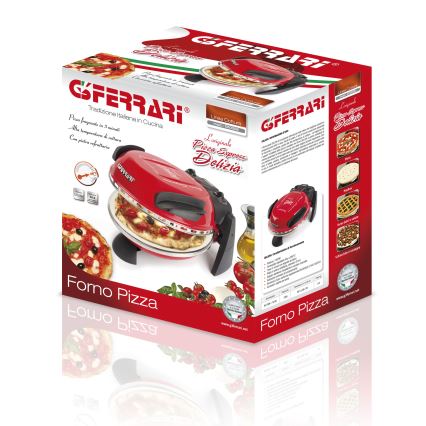G3Ferrari G1000602 - Cuptor pentru pizza DELIZIA 1200W/230V roșu