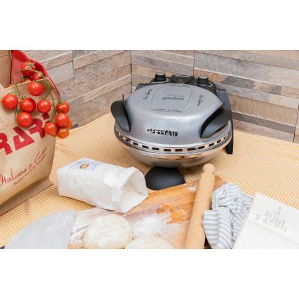 G3Ferrari G1000606 - Cuptor pentru pizza DELIZIA, 1200W/230V, argintiu