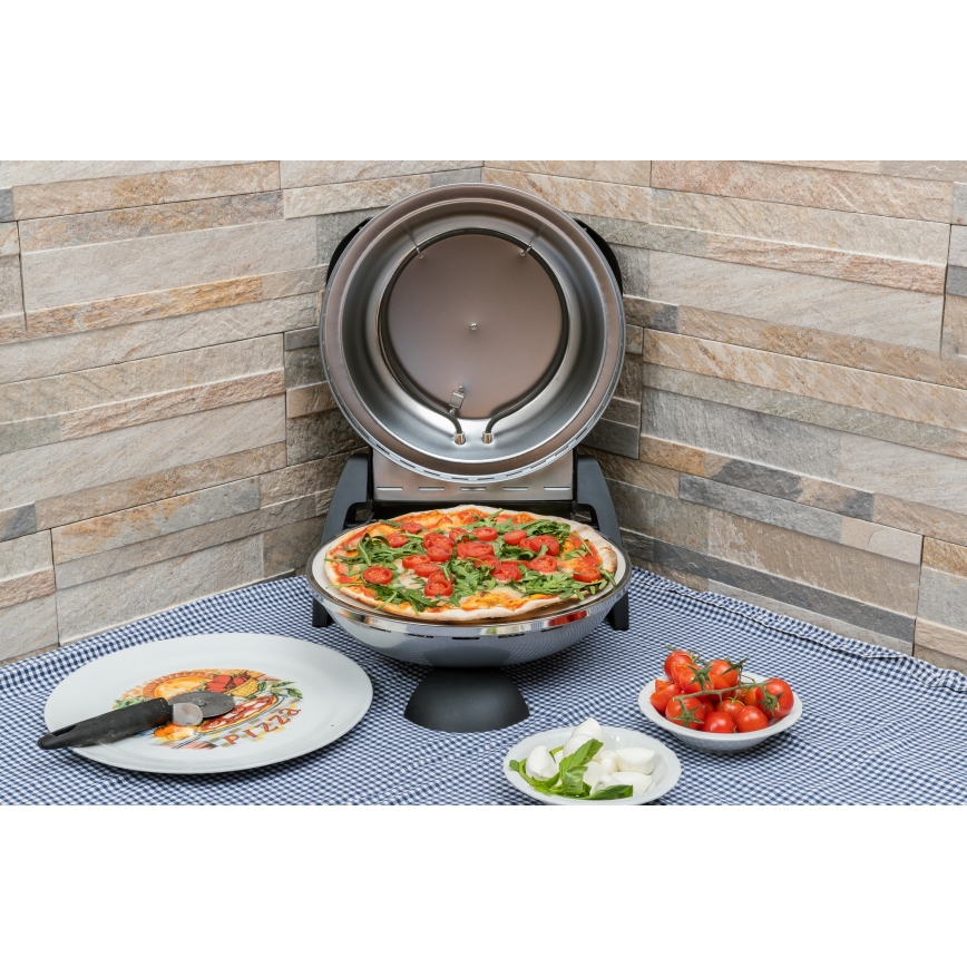 G3Ferrari G1000606 - Cuptor pentru pizza DELIZIA, 1200W/230V, argintiu