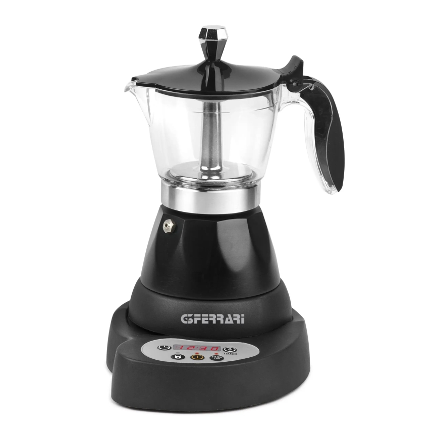 G3Ferrari G1004500 - Cafetieră moka electrică RISVEGLIO 400W/230V, neagră