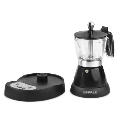 G3Ferrari G1004500 - Cafetieră moka electrică RISVEGLIO 400W/230V, neagră