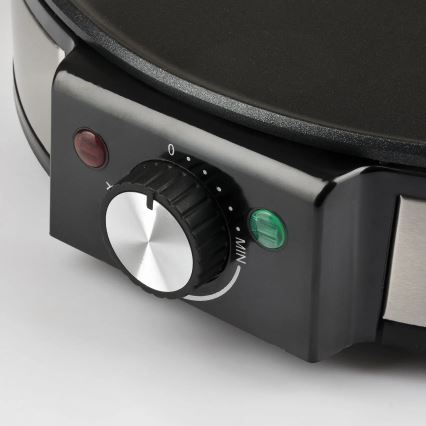 G3Ferrari G1009800 - Aparat profesional pentru clătite PROFI-CREPE 1200W/230V inox/negru