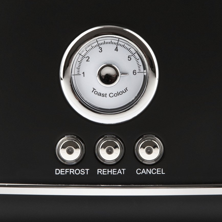 G3Ferrari G1013400 - Prăjitor de pâine ARTISTA 750W/230V, negru, 2 felii