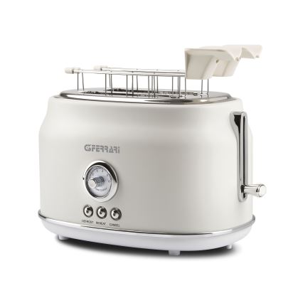 G3Ferrari G1013401 - Prăjitor de pâine ARTISTA, 750 W/230 V, cu 2 fante, alb