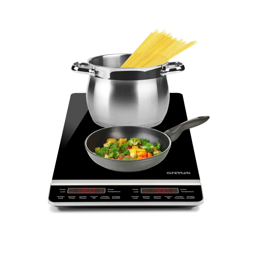 G3Ferrari G1013900 - Plită dublă cu inducție DINAMIKO 3100W/230V, negru
